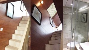 A designer prefabricated home, showing the amazing interior.