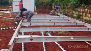 The foundation of the innovative aluminium modular home.