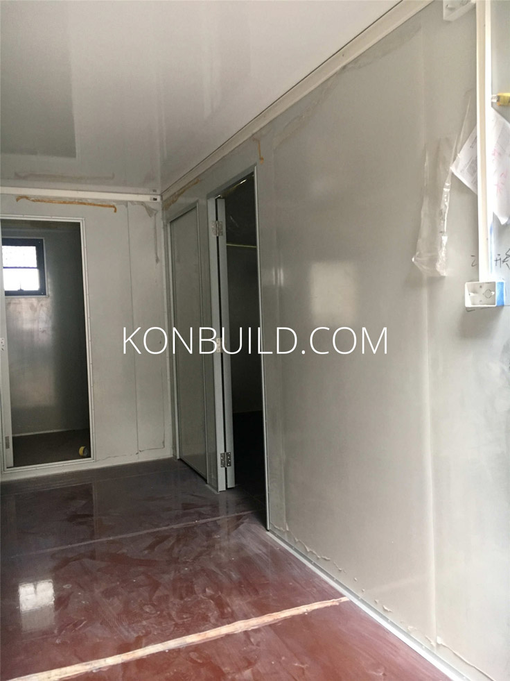 Container home interior.