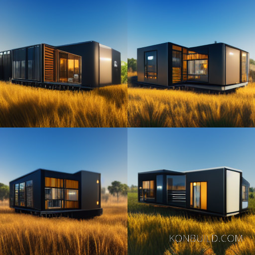Container home artwork ideas generated in Midjourney.