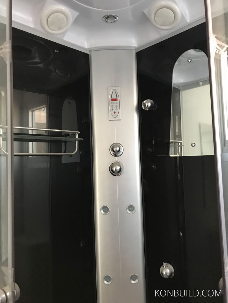 Chinese over the top shower.